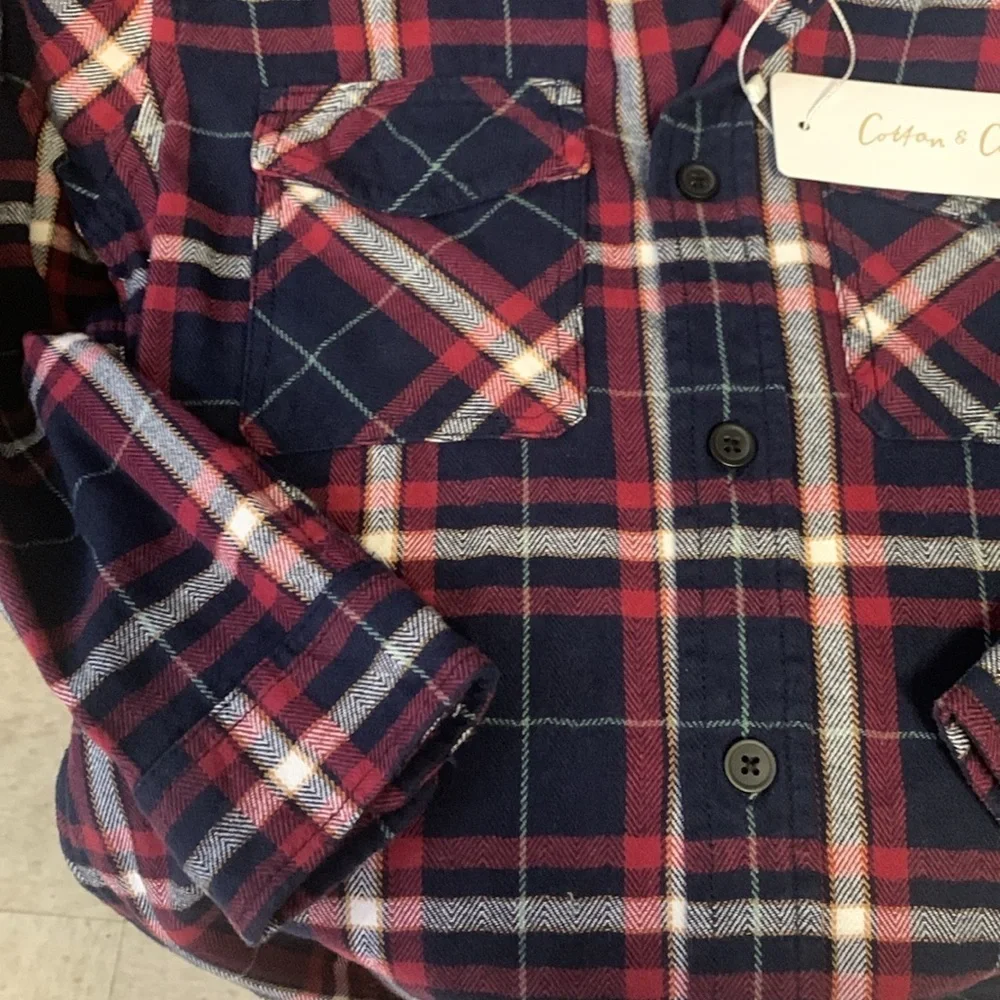 Cotton &Co.  Flannel Shirt jacket